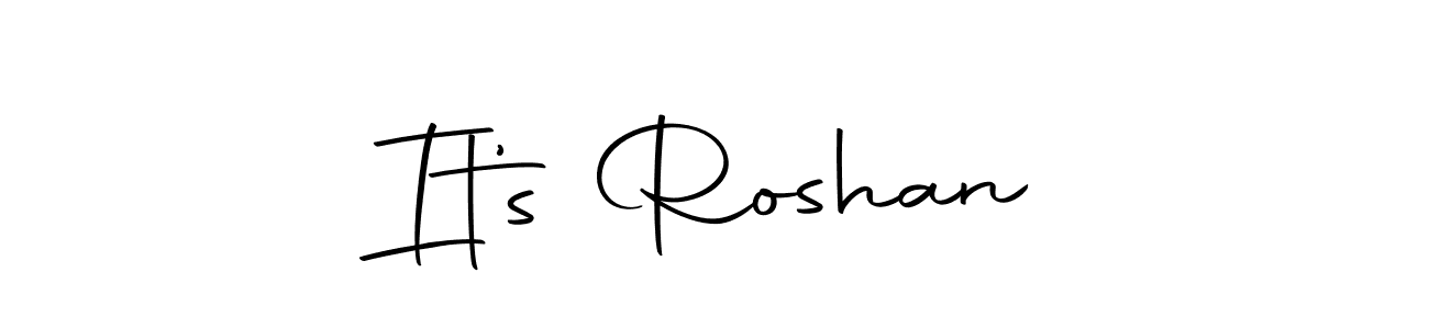 Make a beautiful signature design for name It’s Roshan. With this signature (Autography-DOLnW) style, you can create a handwritten signature for free. It’s Roshan signature style 10 images and pictures png