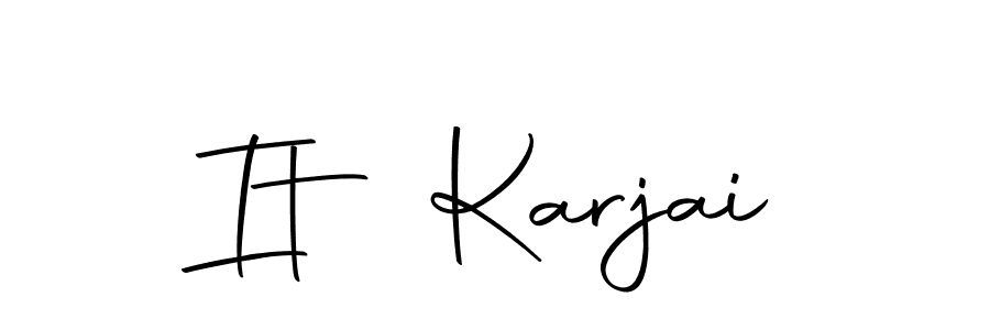 Make a beautiful signature design for name It Karjai. With this signature (Autography-DOLnW) style, you can create a handwritten signature for free. It Karjai signature style 10 images and pictures png