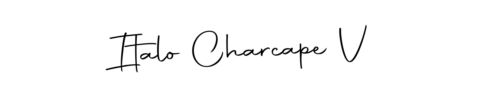 The best way (Autography-DOLnW) to make a short signature is to pick only two or three words in your name. The name Italo Charcape V include a total of six letters. For converting this name. Italo Charcape V signature style 10 images and pictures png