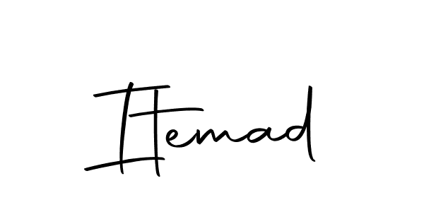 You can use this online signature creator to create a handwritten signature for the name Itemad. This is the best online autograph maker. Itemad signature style 10 images and pictures png