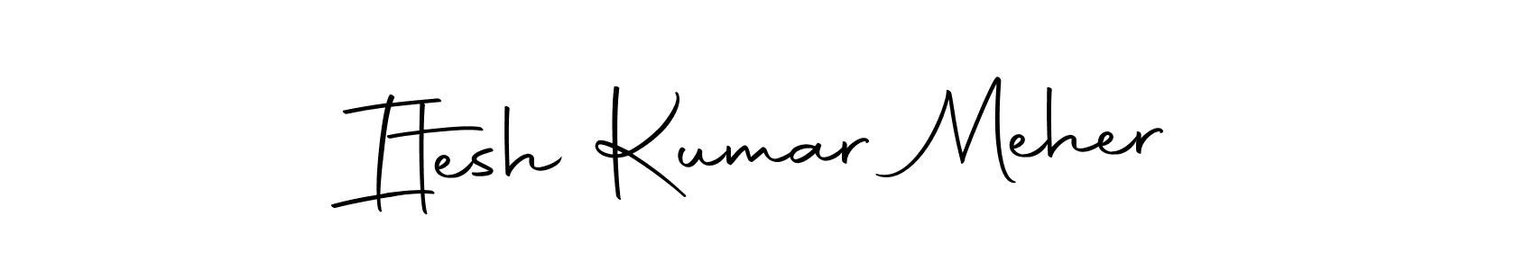 You should practise on your own different ways (Autography-DOLnW) to write your name (Itesh Kumar Meher) in signature. don't let someone else do it for you. Itesh Kumar Meher signature style 10 images and pictures png