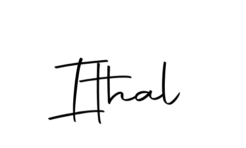 Design your own signature with our free online signature maker. With this signature software, you can create a handwritten (Autography-DOLnW) signature for name Ithal. Ithal signature style 10 images and pictures png