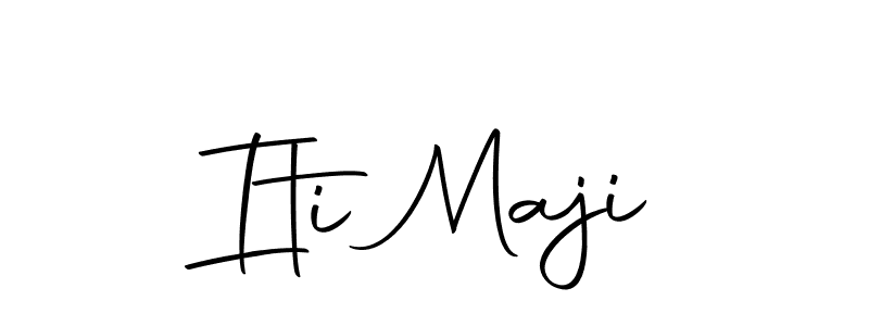 You should practise on your own different ways (Autography-DOLnW) to write your name (Iti Maji) in signature. don't let someone else do it for you. Iti Maji signature style 10 images and pictures png