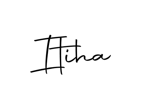 How to make Itiha name signature. Use Autography-DOLnW style for creating short signs online. This is the latest handwritten sign. Itiha signature style 10 images and pictures png