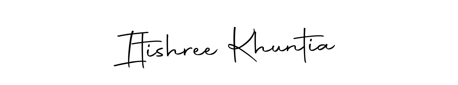 Make a beautiful signature design for name Itishree Khuntia. Use this online signature maker to create a handwritten signature for free. Itishree Khuntia signature style 10 images and pictures png
