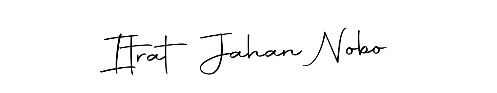 Use a signature maker to create a handwritten signature online. With this signature software, you can design (Autography-DOLnW) your own signature for name Itrat Jahan Nobo. Itrat Jahan Nobo signature style 10 images and pictures png
