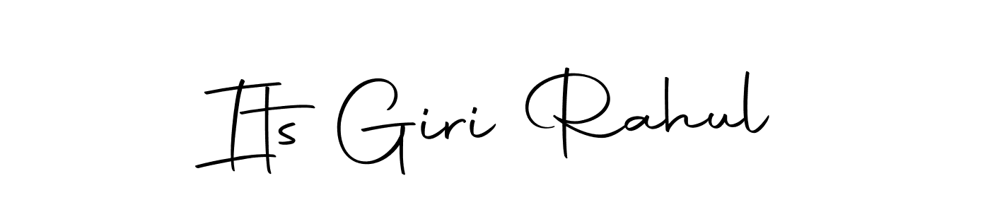 Design your own signature with our free online signature maker. With this signature software, you can create a handwritten (Autography-DOLnW) signature for name Its Giri Rahul. Its Giri Rahul signature style 10 images and pictures png