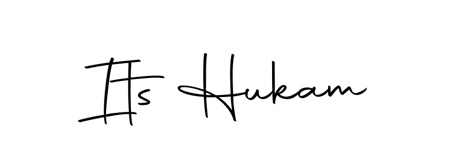 Design your own signature with our free online signature maker. With this signature software, you can create a handwritten (Autography-DOLnW) signature for name Its Hukam. Its Hukam signature style 10 images and pictures png