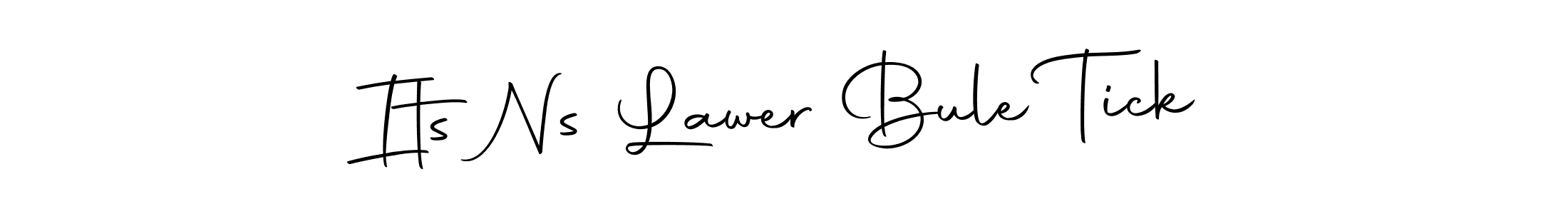 Similarly Autography-DOLnW is the best handwritten signature design. Signature creator online .You can use it as an online autograph creator for name Its Ns Lawer Bule Tick. Its Ns Lawer Bule Tick signature style 10 images and pictures png