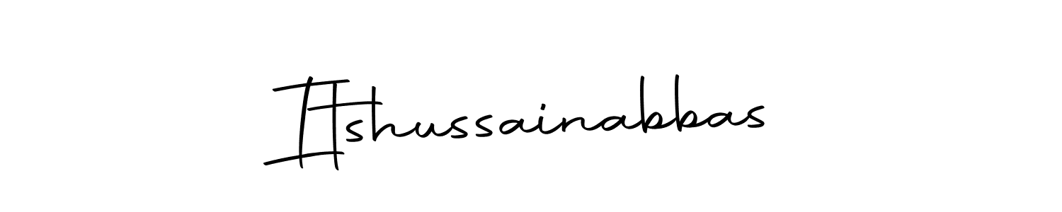 How to Draw Itshussainabbas signature style? Autography-DOLnW is a latest design signature styles for name Itshussainabbas. Itshussainabbas signature style 10 images and pictures png
