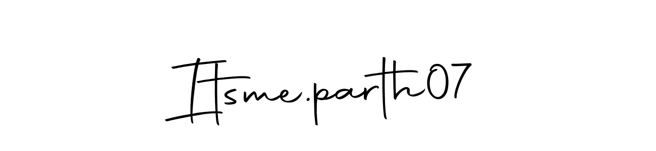 Use a signature maker to create a handwritten signature online. With this signature software, you can design (Autography-DOLnW) your own signature for name Itsme.parth07. Itsme.parth07 signature style 10 images and pictures png