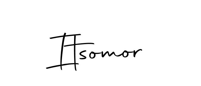 You should practise on your own different ways (Autography-DOLnW) to write your name (Itsomor) in signature. don't let someone else do it for you. Itsomor signature style 10 images and pictures png