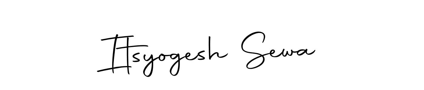 How to make Itsyogesh Sewa signature? Autography-DOLnW is a professional autograph style. Create handwritten signature for Itsyogesh Sewa name. Itsyogesh Sewa signature style 10 images and pictures png
