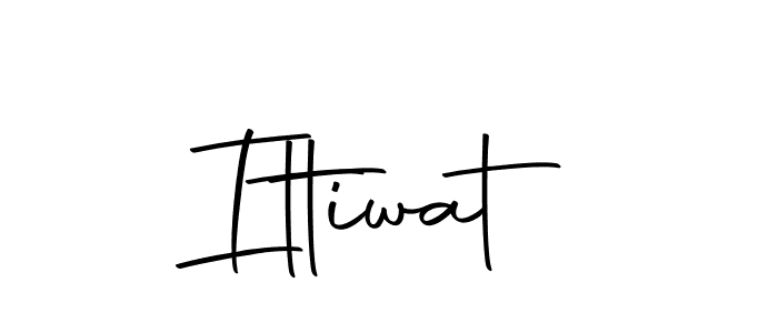 You should practise on your own different ways (Autography-DOLnW) to write your name (Ittiwat) in signature. don't let someone else do it for you. Ittiwat signature style 10 images and pictures png