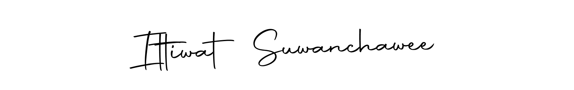 if you are searching for the best signature style for your name Ittiwat Suwanchawee. so please give up your signature search. here we have designed multiple signature styles  using Autography-DOLnW. Ittiwat Suwanchawee signature style 10 images and pictures png