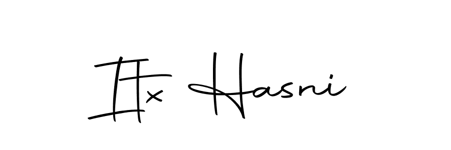 Similarly Autography-DOLnW is the best handwritten signature design. Signature creator online .You can use it as an online autograph creator for name Itx Hasni. Itx Hasni signature style 10 images and pictures png