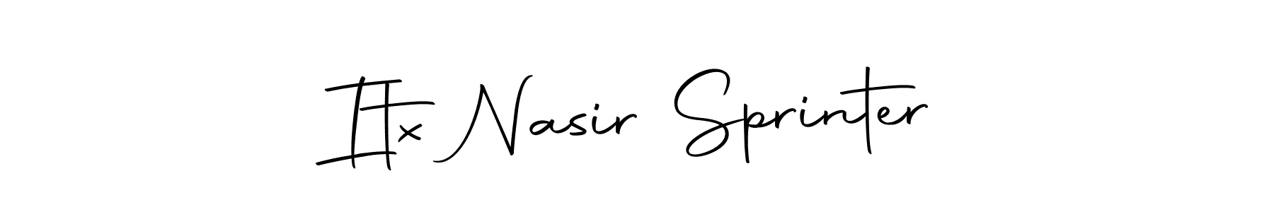 How to make Itx Nasir Sprinter name signature. Use Autography-DOLnW style for creating short signs online. This is the latest handwritten sign. Itx Nasir Sprinter signature style 10 images and pictures png