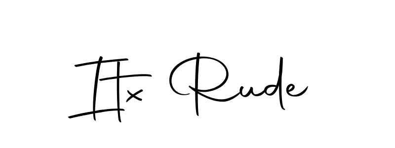 The best way (Autography-DOLnW) to make a short signature is to pick only two or three words in your name. The name Itx Rude include a total of six letters. For converting this name. Itx Rude signature style 10 images and pictures png