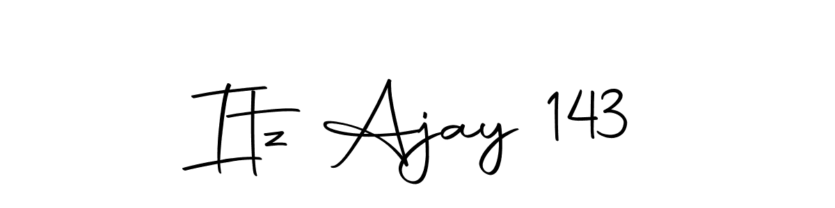 Use a signature maker to create a handwritten signature online. With this signature software, you can design (Autography-DOLnW) your own signature for name Itz Ajay 143. Itz Ajay 143 signature style 10 images and pictures png