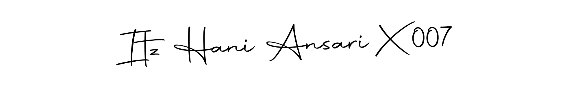 Here are the top 10 professional signature styles for the name Itz Hani Ansari X007. These are the best autograph styles you can use for your name. Itz Hani Ansari X007 signature style 10 images and pictures png
