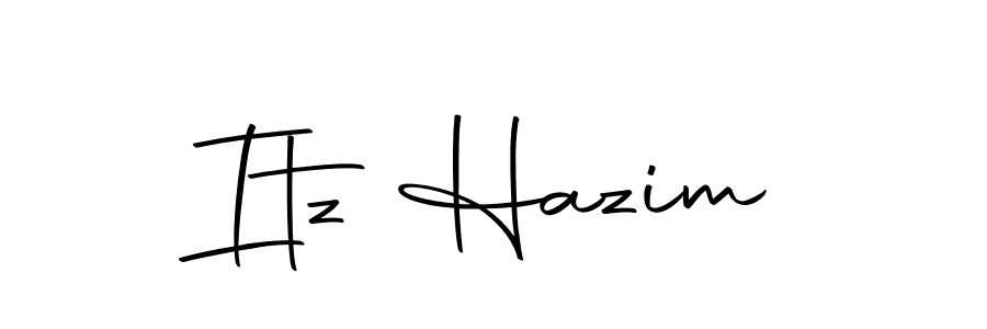 Also we have Itz Hazim name is the best signature style. Create professional handwritten signature collection using Autography-DOLnW autograph style. Itz Hazim signature style 10 images and pictures png