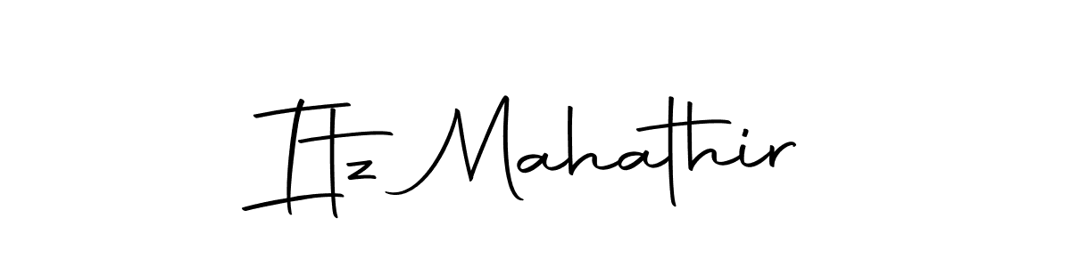 Create a beautiful signature design for name Itz Mahathir. With this signature (Autography-DOLnW) fonts, you can make a handwritten signature for free. Itz Mahathir signature style 10 images and pictures png