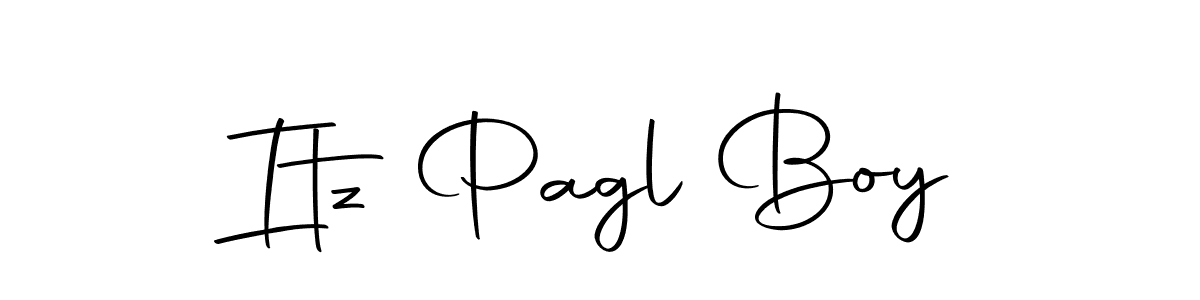 Itz Pagl Boy stylish signature style. Best Handwritten Sign (Autography-DOLnW) for my name. Handwritten Signature Collection Ideas for my name Itz Pagl Boy. Itz Pagl Boy signature style 10 images and pictures png