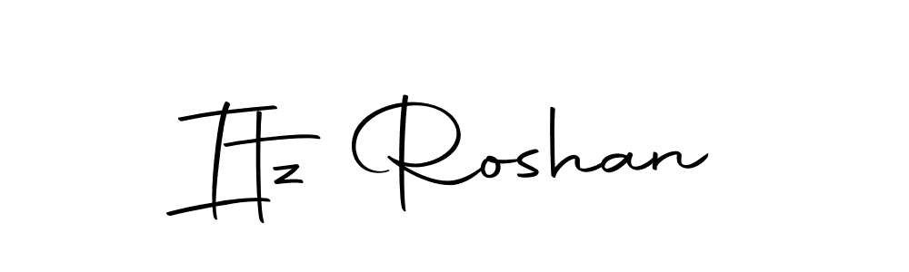 You should practise on your own different ways (Autography-DOLnW) to write your name (Itz Roshan) in signature. don't let someone else do it for you. Itz Roshan signature style 10 images and pictures png