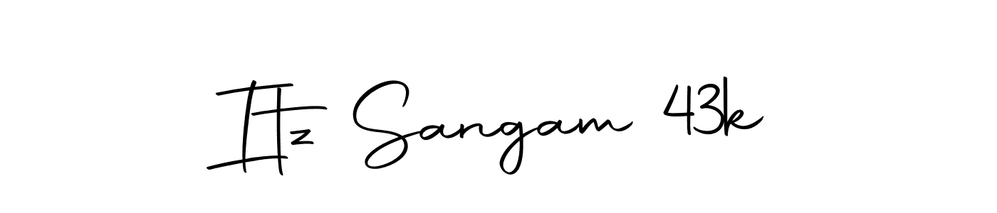 Itz Sangam 43k stylish signature style. Best Handwritten Sign (Autography-DOLnW) for my name. Handwritten Signature Collection Ideas for my name Itz Sangam 43k. Itz Sangam 43k signature style 10 images and pictures png