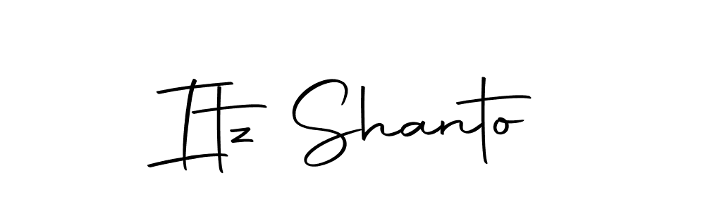 Create a beautiful signature design for name Itz Shanto. With this signature (Autography-DOLnW) fonts, you can make a handwritten signature for free. Itz Shanto signature style 10 images and pictures png