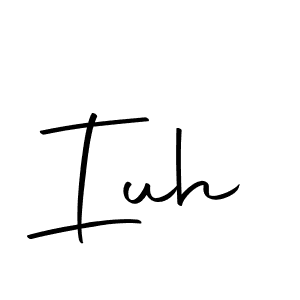 Create a beautiful signature design for name Iuh. With this signature (Autography-DOLnW) fonts, you can make a handwritten signature for free. Iuh signature style 10 images and pictures png