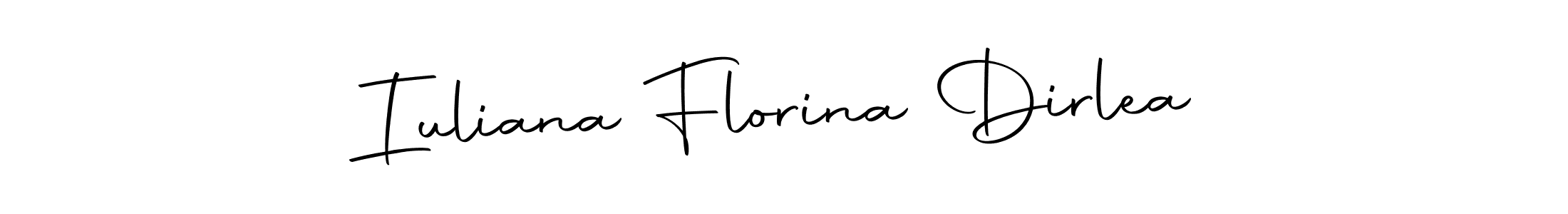 Iuliana Florina Dirlea stylish signature style. Best Handwritten Sign (Autography-DOLnW) for my name. Handwritten Signature Collection Ideas for my name Iuliana Florina Dirlea. Iuliana Florina Dirlea signature style 10 images and pictures png