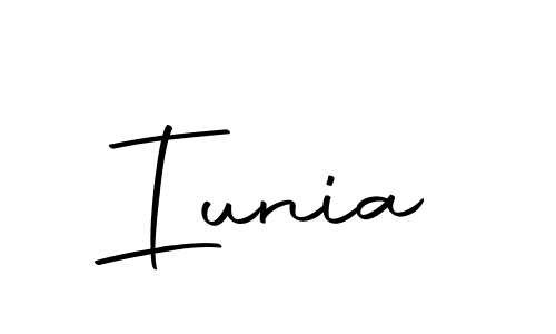 You should practise on your own different ways (Autography-DOLnW) to write your name (Iunia) in signature. don't let someone else do it for you. Iunia signature style 10 images and pictures png