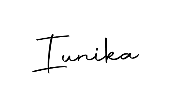 Use a signature maker to create a handwritten signature online. With this signature software, you can design (Autography-DOLnW) your own signature for name Iunika. Iunika signature style 10 images and pictures png