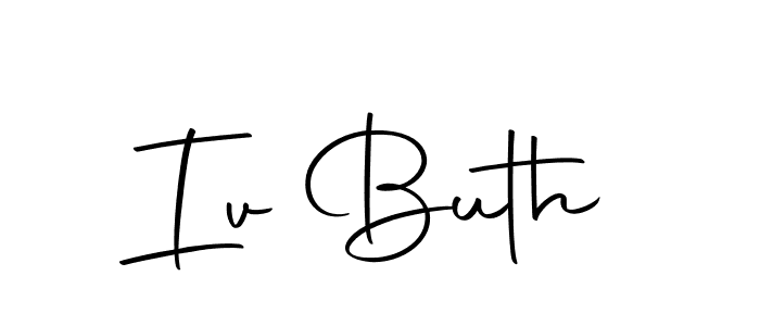 Iv Buth stylish signature style. Best Handwritten Sign (Autography-DOLnW) for my name. Handwritten Signature Collection Ideas for my name Iv Buth. Iv Buth signature style 10 images and pictures png