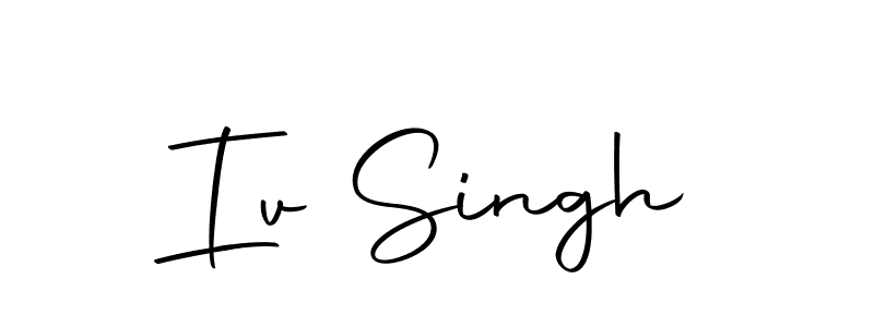 You should practise on your own different ways (Autography-DOLnW) to write your name (Iv Singh) in signature. don't let someone else do it for you. Iv Singh signature style 10 images and pictures png