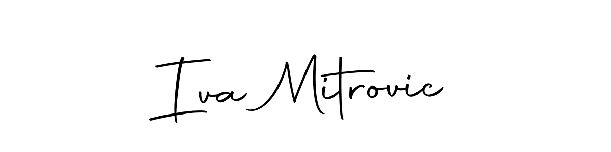 How to make Iva Mitrovic signature? Autography-DOLnW is a professional autograph style. Create handwritten signature for Iva Mitrovic name. Iva Mitrovic signature style 10 images and pictures png