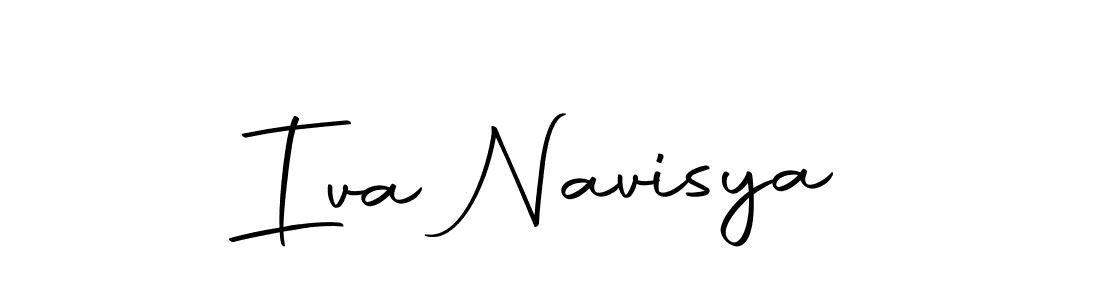 This is the best signature style for the Iva Navisya name. Also you like these signature font (Autography-DOLnW). Mix name signature. Iva Navisya signature style 10 images and pictures png