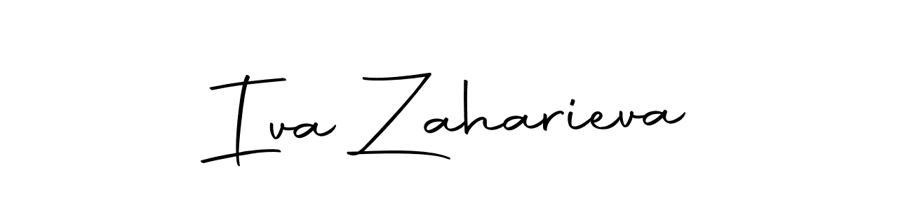 Make a beautiful signature design for name Iva Zaharieva. Use this online signature maker to create a handwritten signature for free. Iva Zaharieva signature style 10 images and pictures png