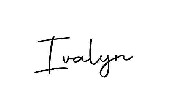 Ivalyn stylish signature style. Best Handwritten Sign (Autography-DOLnW) for my name. Handwritten Signature Collection Ideas for my name Ivalyn. Ivalyn signature style 10 images and pictures png