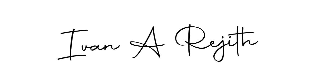 You should practise on your own different ways (Autography-DOLnW) to write your name (Ivan A Rejith) in signature. don't let someone else do it for you. Ivan A Rejith signature style 10 images and pictures png