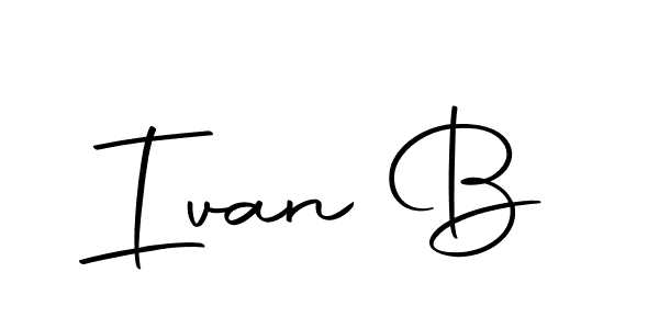 Similarly Autography-DOLnW is the best handwritten signature design. Signature creator online .You can use it as an online autograph creator for name Ivan B. Ivan B signature style 10 images and pictures png