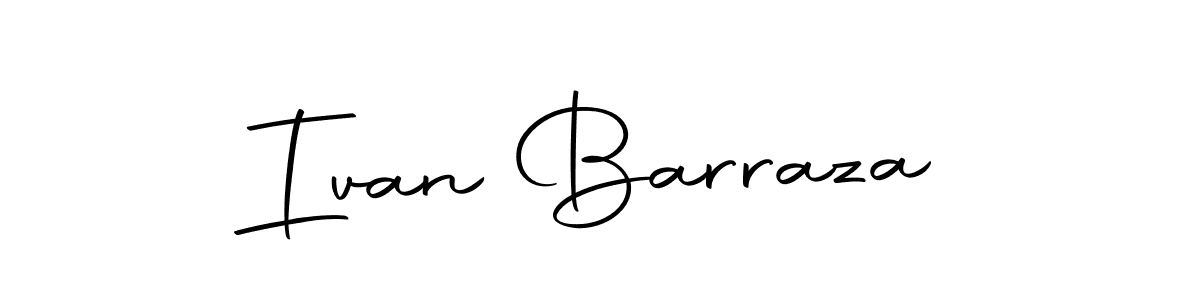 Create a beautiful signature design for name Ivan Barraza. With this signature (Autography-DOLnW) fonts, you can make a handwritten signature for free. Ivan Barraza signature style 10 images and pictures png