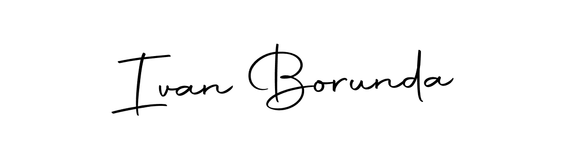 Make a beautiful signature design for name Ivan Borunda. Use this online signature maker to create a handwritten signature for free. Ivan Borunda signature style 10 images and pictures png