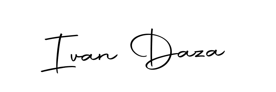 Use a signature maker to create a handwritten signature online. With this signature software, you can design (Autography-DOLnW) your own signature for name Ivan Daza. Ivan Daza signature style 10 images and pictures png