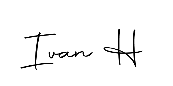 It looks lik you need a new signature style for name Ivan H. Design unique handwritten (Autography-DOLnW) signature with our free signature maker in just a few clicks. Ivan H signature style 10 images and pictures png