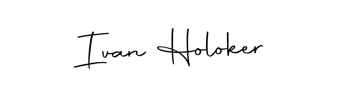 You can use this online signature creator to create a handwritten signature for the name Ivan Holoker. This is the best online autograph maker. Ivan Holoker signature style 10 images and pictures png