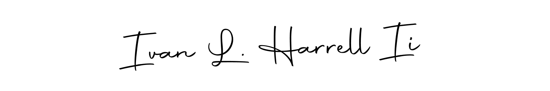 Also we have Ivan L. Harrell Ii name is the best signature style. Create professional handwritten signature collection using Autography-DOLnW autograph style. Ivan L. Harrell Ii signature style 10 images and pictures png