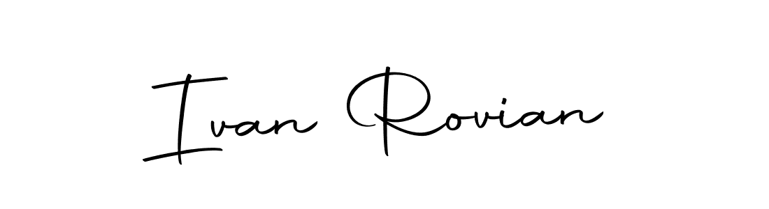 The best way (Autography-DOLnW) to make a short signature is to pick only two or three words in your name. The name Ivan Rovian include a total of six letters. For converting this name. Ivan Rovian signature style 10 images and pictures png