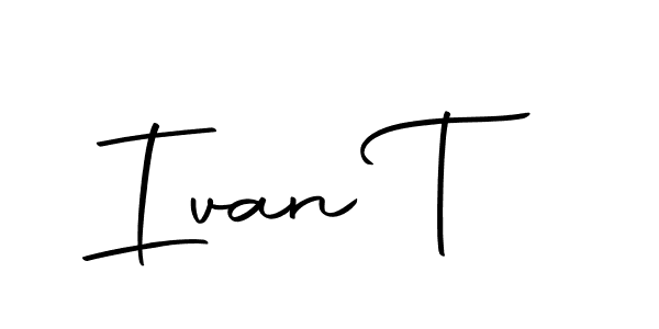 You can use this online signature creator to create a handwritten signature for the name Ivan T. This is the best online autograph maker. Ivan T signature style 10 images and pictures png